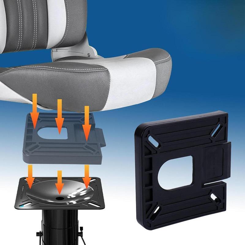 Durable Boat Seat Mount Base ABS PP Easy Install Pedestal Chair Boat Rod Support High Performance for Speedboats