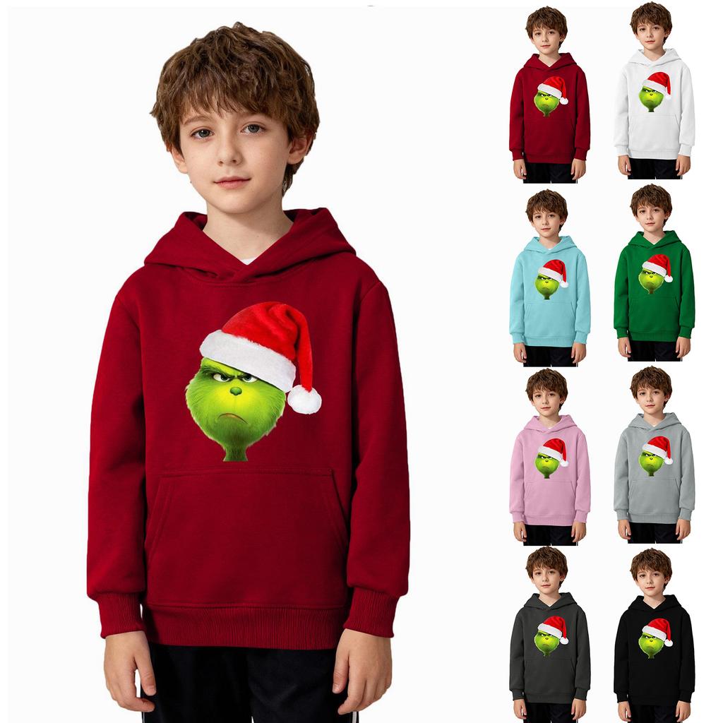 Weihnachts-Sweatshirt Jungen Mädchen Hässliches Weihnachten Weihnachts-Shirt Rundhals Kleinkind Langarm Pullover Outfit Oberteile