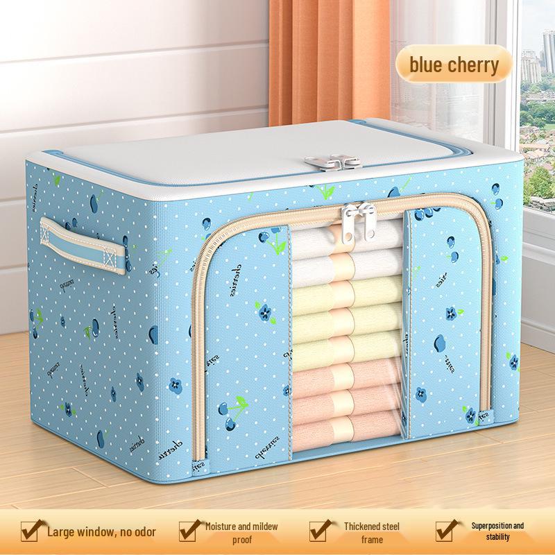 Large Capacity Fabric Wardrobe Organizer with Visual Window