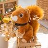 Cartoon Standing Little Squirrel Plush Toy Doll Cute Cloak Squirrel Rag Doll Gift
