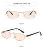 Vintage European & American Small Square Metal Sunglasses - Women's Trendy, Versatile Retro Style