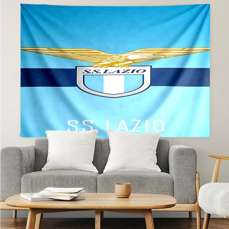 Lazio Logo Tapestry for Bedroom Aesthetic Classroom Tapestries Wall Hanging for Living Room Dorm Office,Ideal Creative Gift