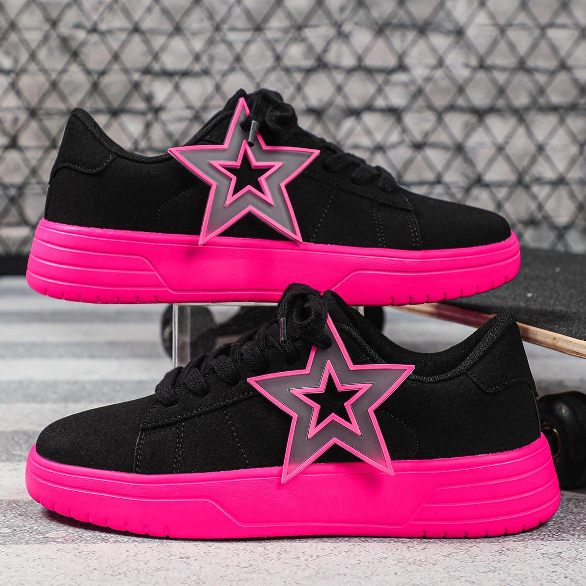 

Women Men Cow Suede Board Shoes Ins Trendy Sneakers Non-slip Breathable Casual Sports Shoes for Walking Jogging 40