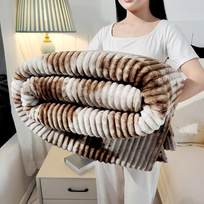 Flannel Blanket Soft Warm Throw Nap Air Conditioner Multi-use Gift