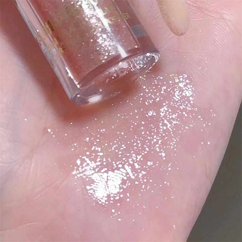 Waterproof Shimmer Glitter Lip Gloss 5 Colors Sparkling Glitter Liquid Lipstick Lip Gloss Sexy Lip Makeup Cosmetics