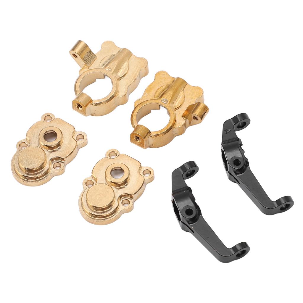 Front Bumper with Winch Metal Bumper Replacement with LED Light RC Climbing Car Accessories