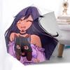 Anime-Mädchen, Katze - Automatisches Öffnen und Schließen, 8-Rippen-Struktur Tragbarer Regenschirm, Geeignet für Männer und Frauen in allen Jahreszeiten - Perfektes Geschenk