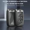 Alloy Aluminum TPU Soft Film Car Key Black Case Cover For Land Rover