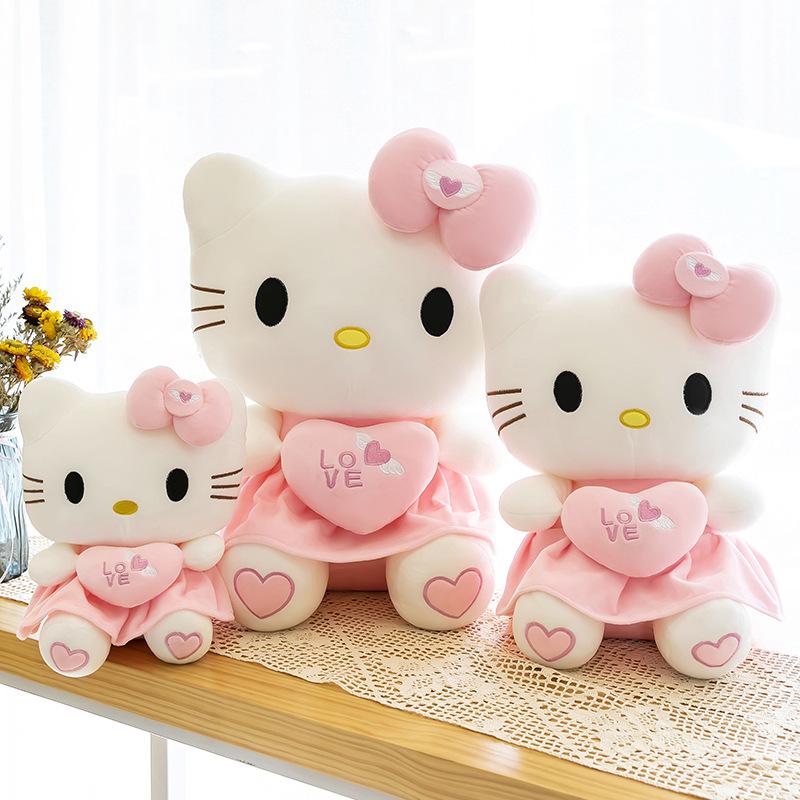 Doll Cute Kitten Plush Toy Hello Kitty Doll Rag Doll Pillow Girls Birthday Gift