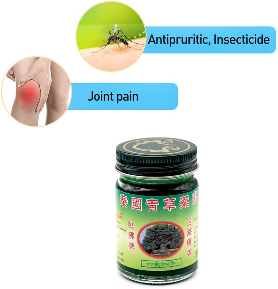 Set of 2 Thai Green Balms – 2 X 50g – Muscle, Joint & Sprain Relief