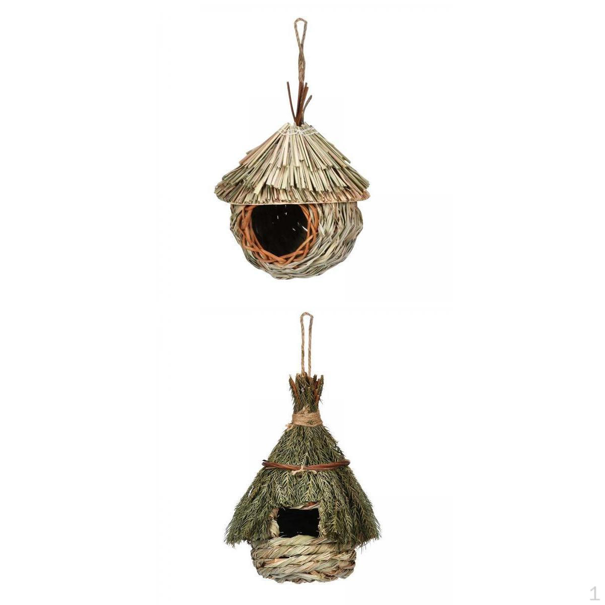 

2x Скворечник Насест Шляпа Подвесная Клетка Гнездо для Совы Неразлучника