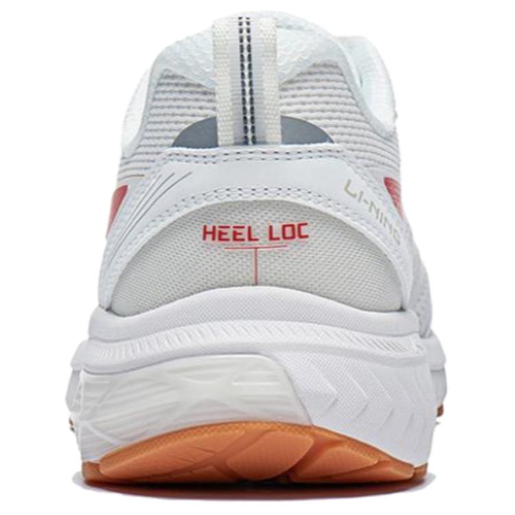 Li Ning Fuyiao Non-Slip Wear-Resistant Low-Top Running Shoes Women Running Shoes White Red ARXT014-5
