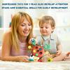 Crab Baby Sensory Montessori Toys Silicone Pull String Toy, Teething Toy, Motor Skill Activity Toys for 1-3 Year Babies