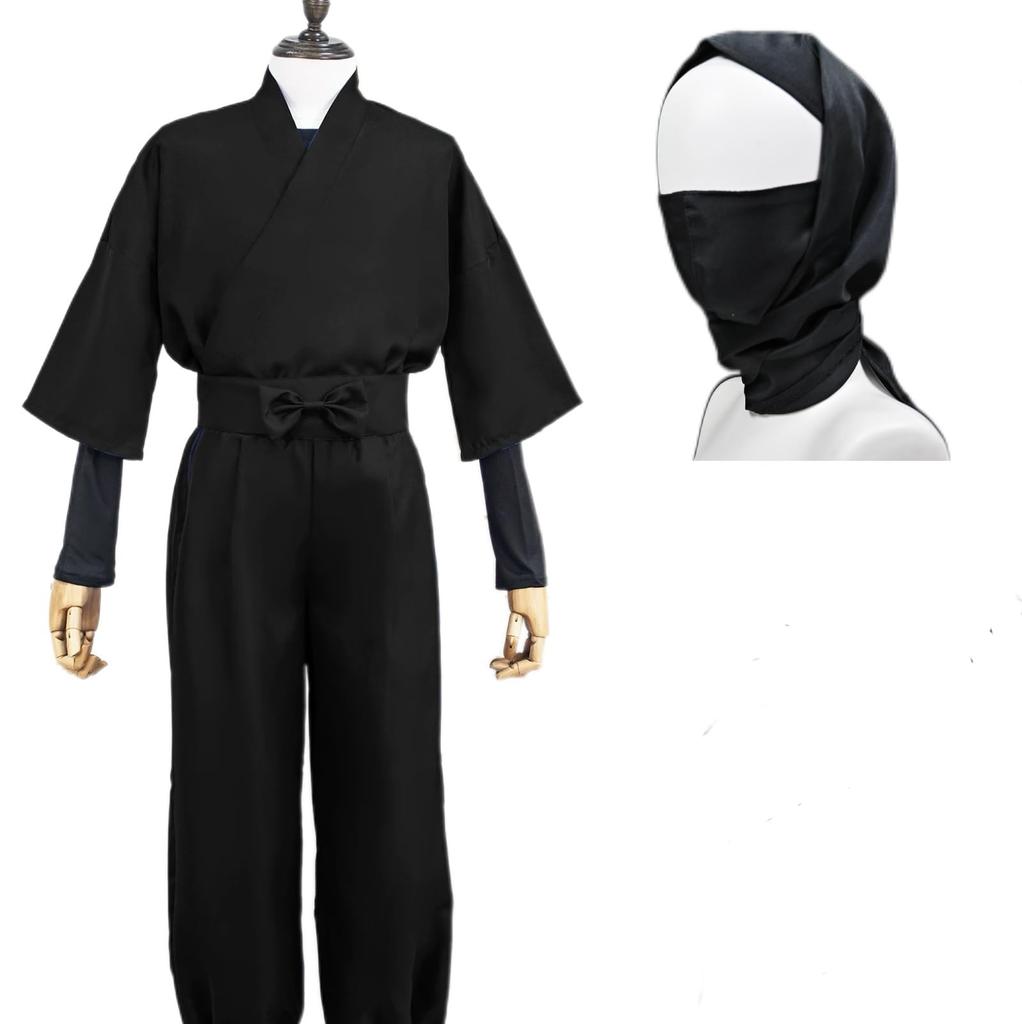 COSSA Cosplay Ninjutsu Academy Ninja Costume Set for and 6th Halloween Includes Hood Shinobi/Tama 1st, 2nd, 3rd, 4th, 5th, Graders, Photoshoot,