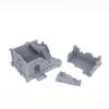 Gothic Building Ruins Terrain Scenery Unpainted Miniature Building Model 3D Printed Wargaming Terrain Scenery Building Ornaments