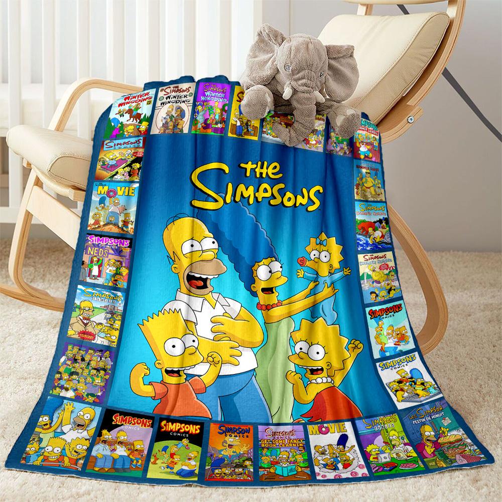 Simpsons Family Adventure Blankets are suitable for living rooms,making them an ideal choice for outdoor travel and gifts.