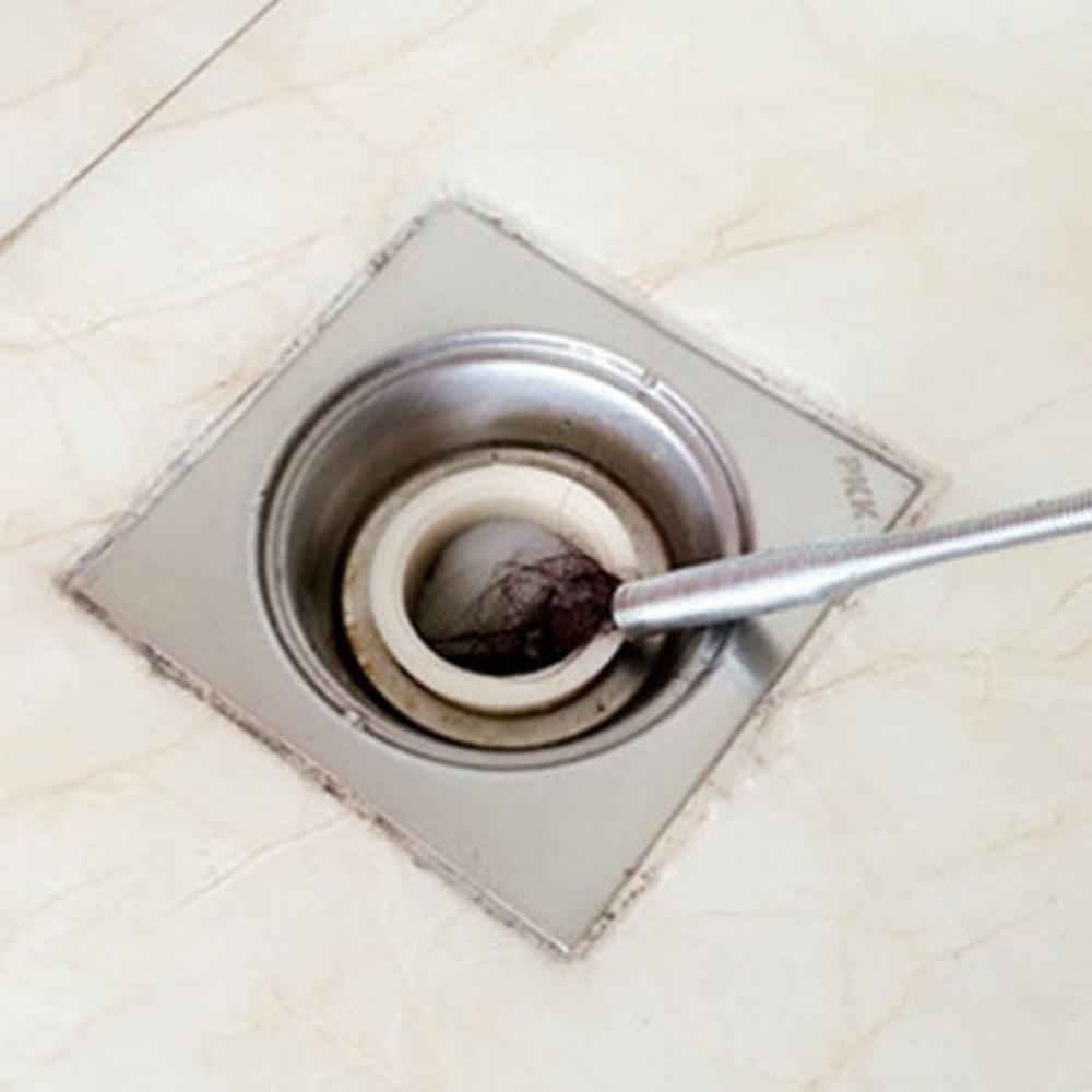 1pc Drain Clog Water Sink Cleaner Snake Unblocked Kitchen Bath Rod Hair Remover