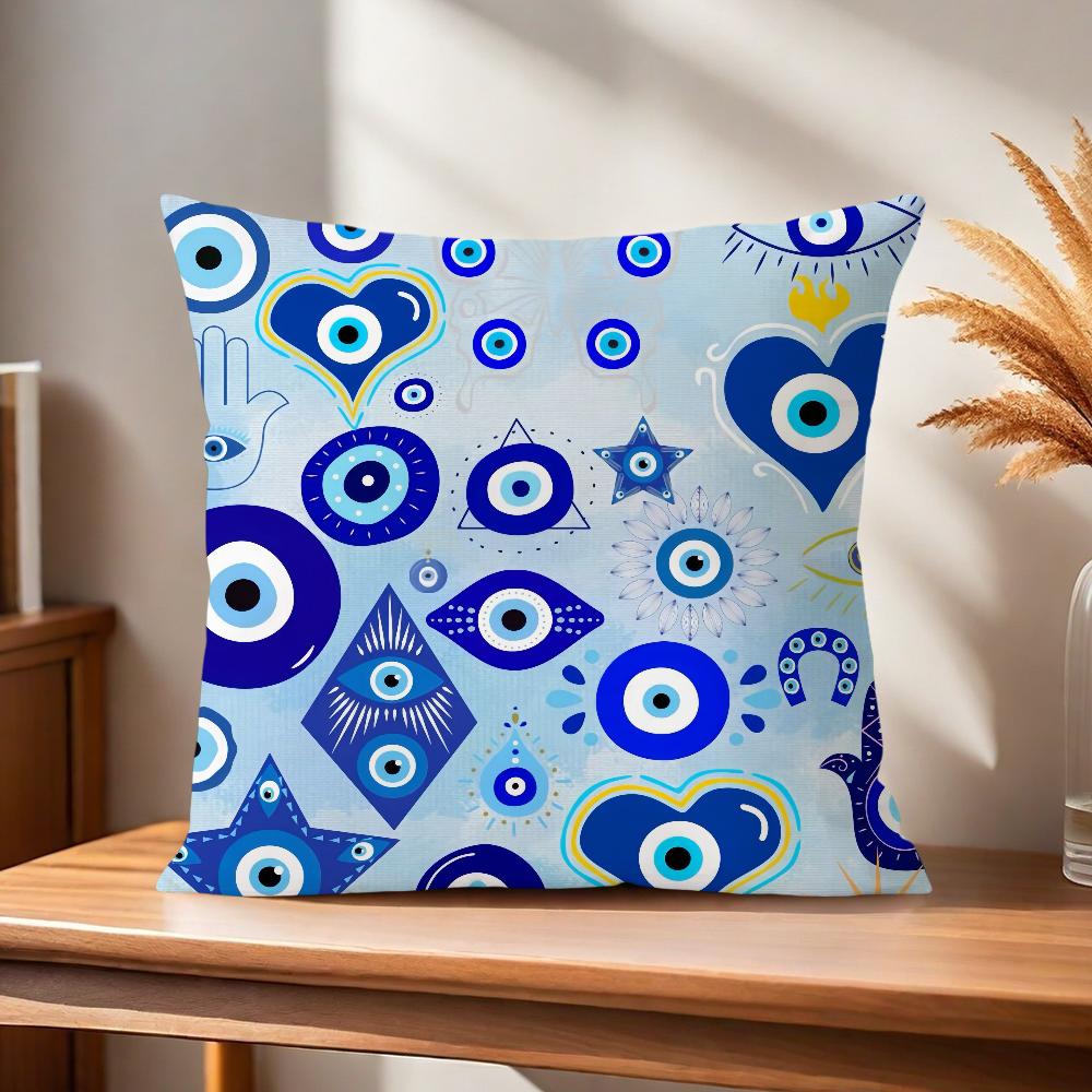 

Удобная наволочка Nazar soft Evil для дивана, гостиной, арт-комнаты, домашний амулет, декор для офиса и защитные маски для глаз 30x30CM(12x12in)