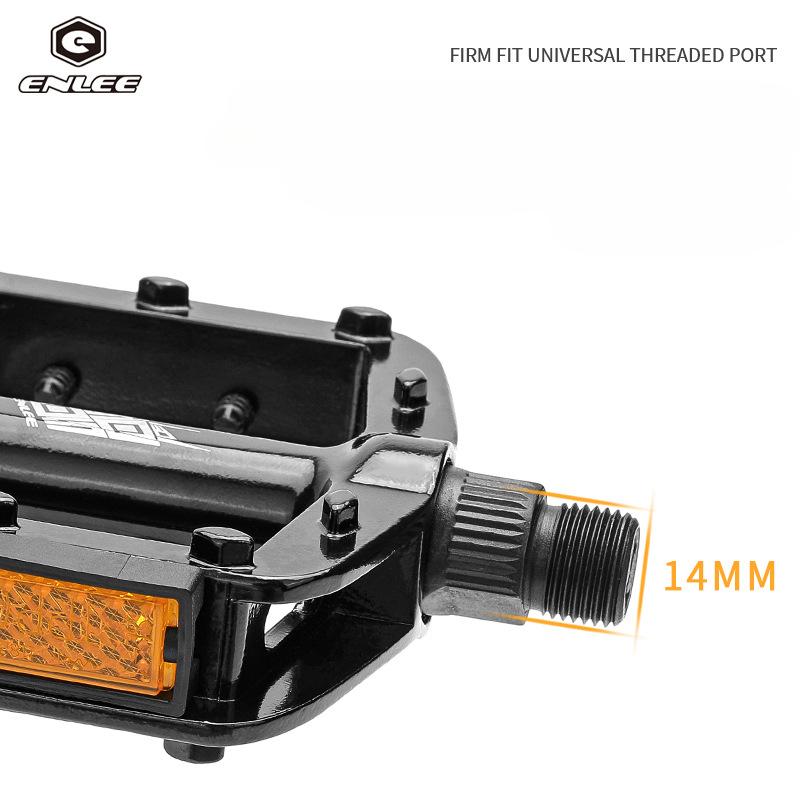 ENLEE Bicycle Ball Pedals, Mountain Recreational Bike Pedals with Reflectors Anti-skid Riding Accessories