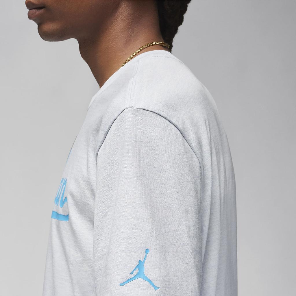 Jordan Letter Print Crew Neck Short Sleeve T-Shirt Men Tops White FN5959-043