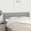 vidaXL Headboard with Ears Light Grey 163x23x78/88 Cm Fabric