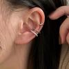 Korean Design Stainless Steel Clip Earrings No Piercing Gold Color Ear Bone Clips Simple Shiny Ear Cuffs for Women Jewelry