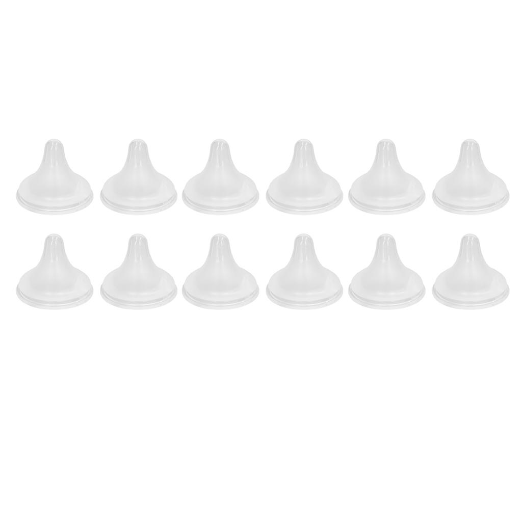 14Pcs Baby Bottle Nipple Silicone Soft Odorless Easy Cleaning Accessory for Replacement