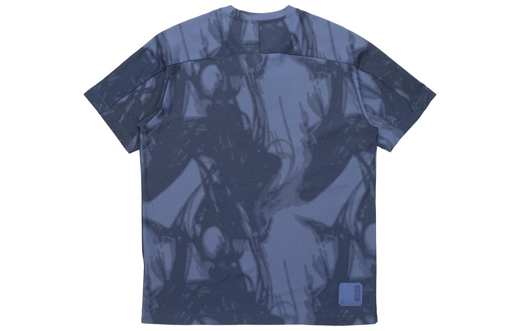 Adidas T Shirts Men's Blue Crew Neck Moderate Straight Fit GU1801