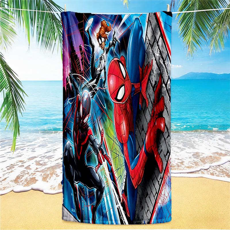 1pc Spiderman Action beach towel,quick drying absorbent beach towel,outdoor sports swimming beach towel,Soft and comfortable Y72832