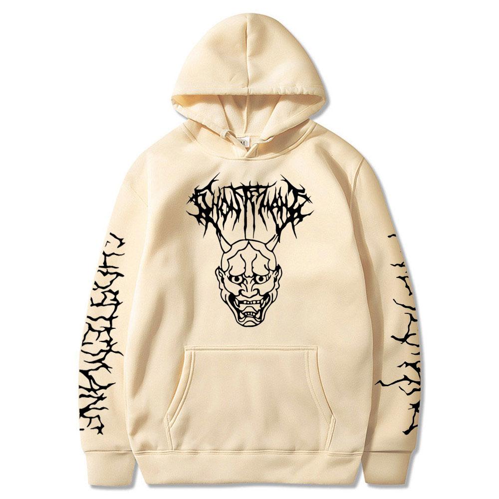 Ghostemane Mercury Retrograde Image Men's Women's Black Hoodies Letter Printed Long Sleeve Hooded Sweatshirt Streetwear Men Tops