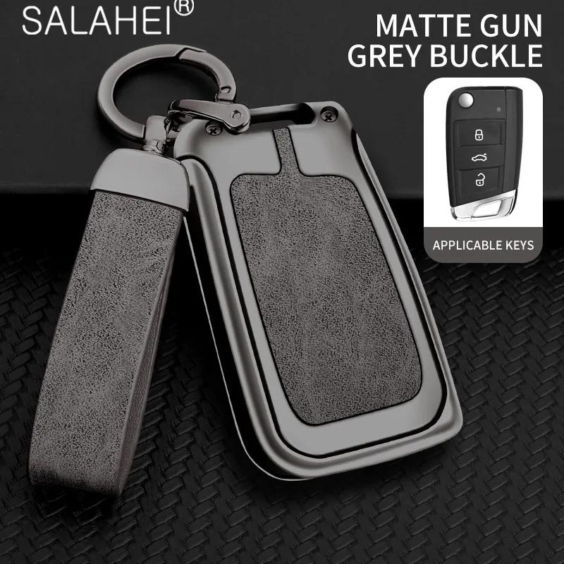 

For VW Volkswagen Golf 7 MK7 Tiguan MK2 Zinc Alloy Car Key Case Protective Case Key Bag Accessories