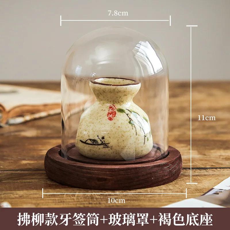 Personalizovaná krabička na párátka Domácí lehký luxusní keramický držák na párátka Kreativní hotelový catering Komerční nádobka na vatové tyčinky