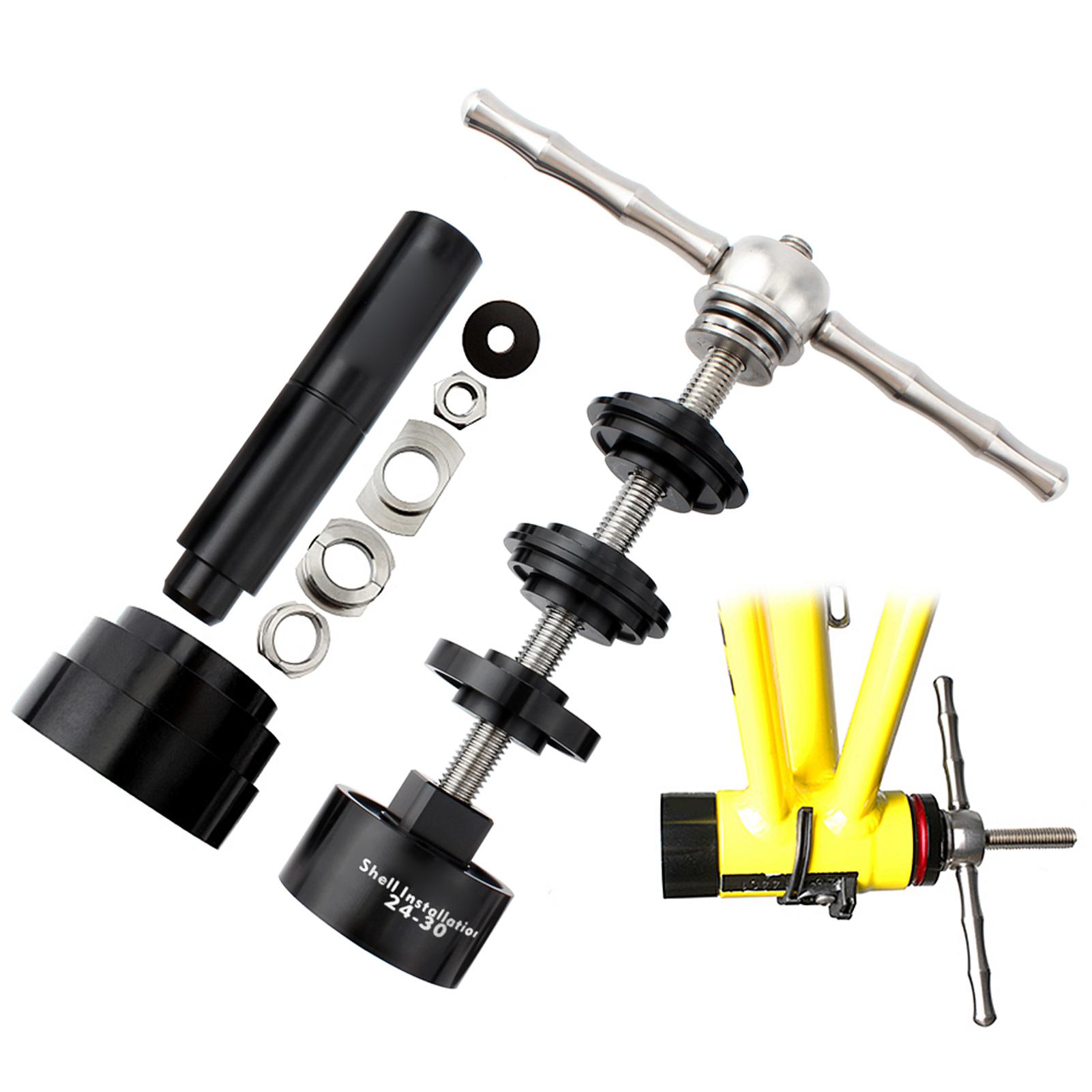 

Bike Bottom Bracket Installation and Removal Tool Kit Press Fit Type Bottom Bracket Remover for BB86 BB30 BB91 BB92 PF30 Professional Version