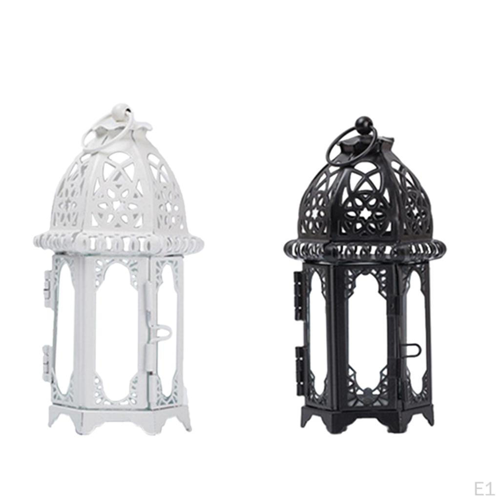 Style Iron Candle Holder Lantern Tealight Candlestick Wedding Decor