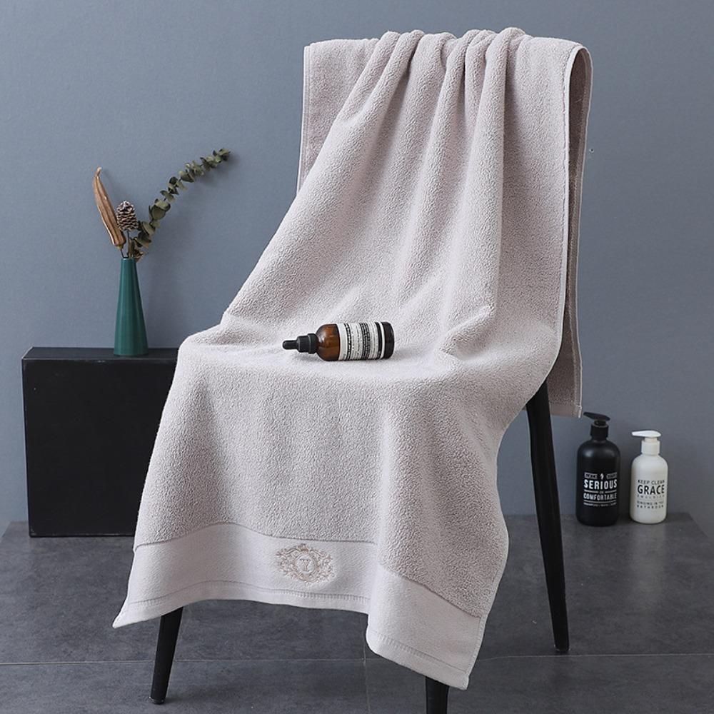 Spot large thickened cotton souvenir towel hotel men's sports face towel plain color broken gear water absorption