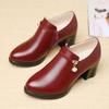 Spring and Autumn new short boots women's fashion medium heel thick heel waterproof table with drill and bare boots non-slip small leather shoes