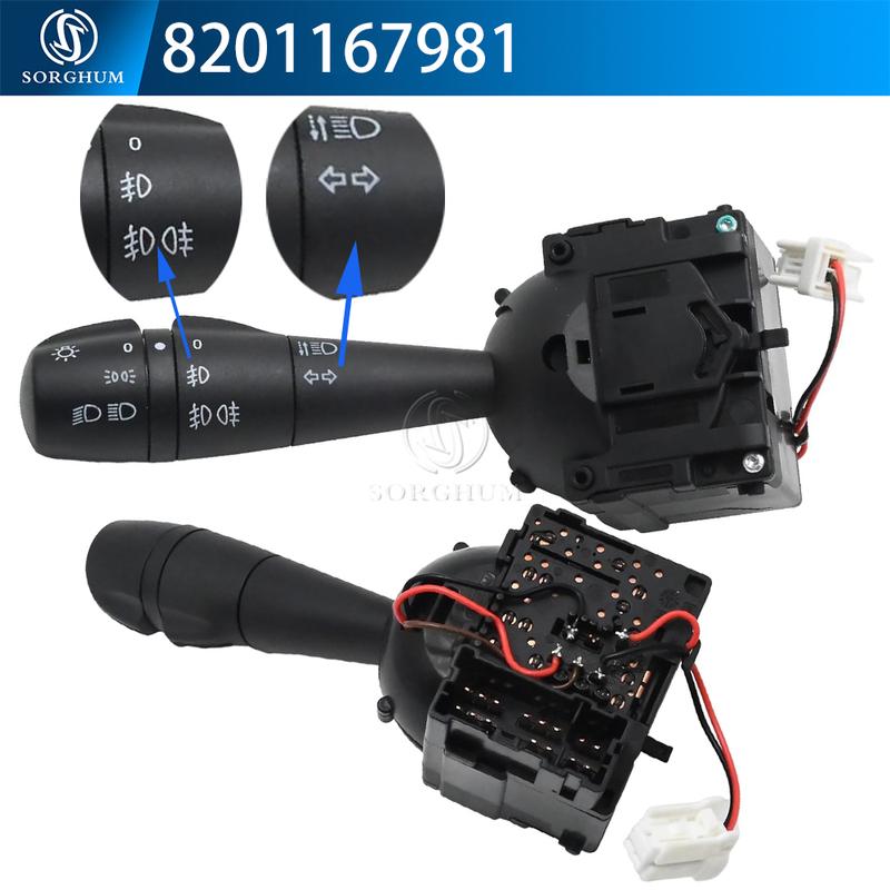 8201167988 Turn Signal Switch For Dacia Logan Dokker Duster Lodgy Sandero CLIO Trafic8201137975 8201167977 8201167981 255400337R