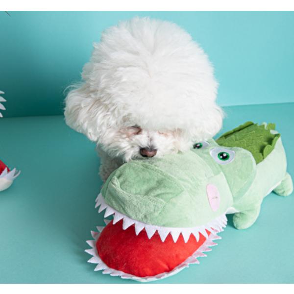 Petnus Pet Animal Farm Nosework Doll 45 x 12 x 14 cm, Crocodile, 1 piece