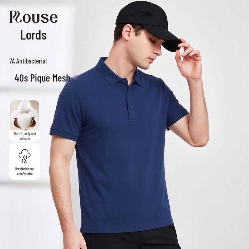 Luozi Men s Antibacterial Pique Polo Shirt 48