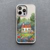 Rural Style Coffee Shop Silicone Phone Case For iPhone 13 14 15 11 Pro Max Plus 16 12 Pro Max Plus XR X XS 7 8 Plus White Covers