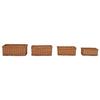 VidaXL Ensemble de paniers gigognes 4 pcs Marron Saule