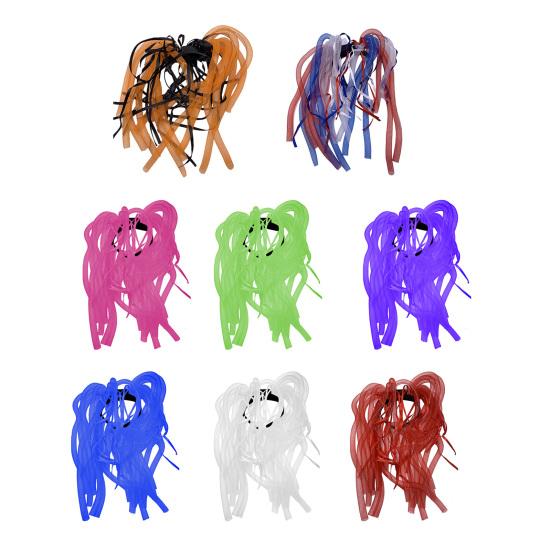 Glow Hair Braid Luminous LED Halloween LED Flashing Headband Costume Dress Up for Party