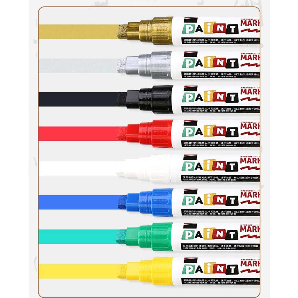 3Pcs Monument Paint Pen Sunproof Waterproof Stone Marker Pen For Writing Coloring On Tombstones Gravestone Restoration