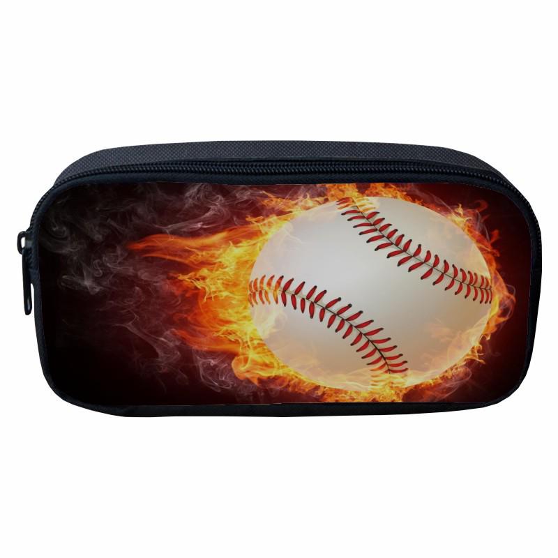 Flame Pattern Pencil Case for Kids - Cartoon Design for Primary School Boys