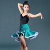 Children's Summer Latin Dance Costume - Girls' Short Sleeve Spaghetti Strap Skirt Set