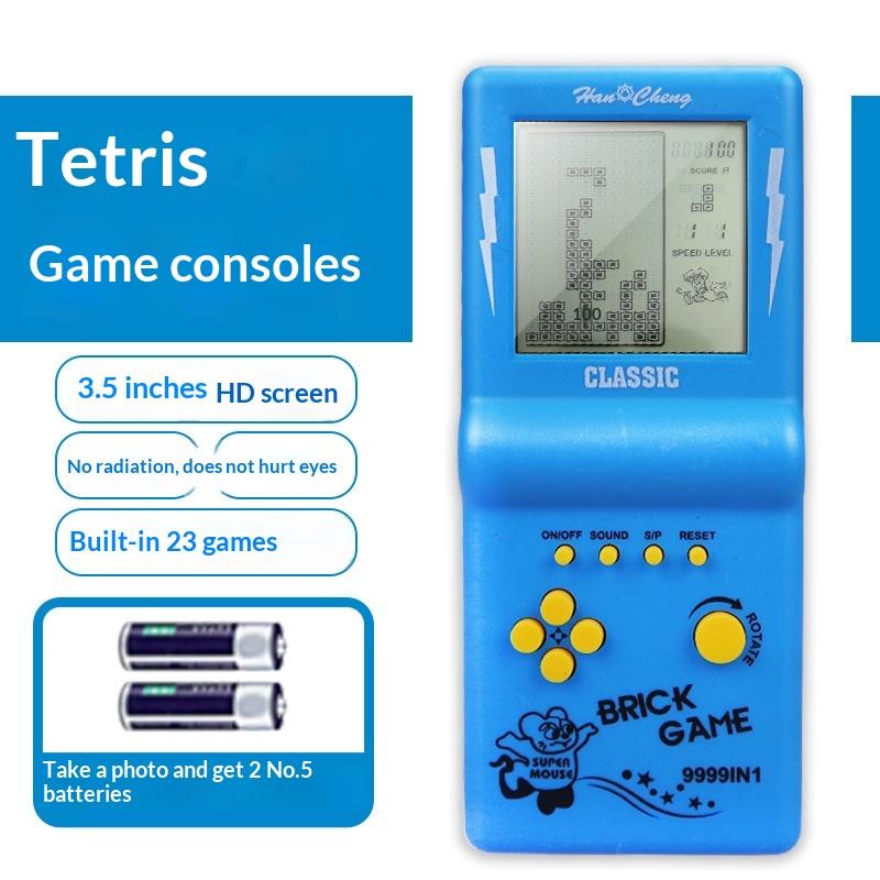 Portable Retro Game Console 3.5 Inch Screen Tetris Handheld Puzzle Player Toy Multi Game System For Kids Learning Fun
