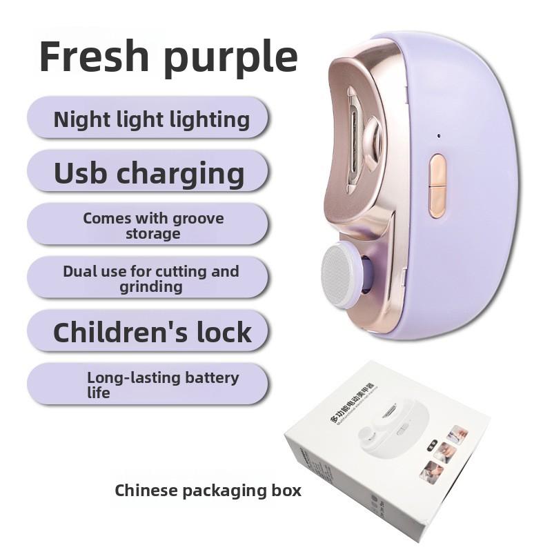 Nagelschleifer Elektrische Nagelschere Kinder Erwachsene Anti-Kneif-Nagelknipser Automatischer Nagelknipser Multifunktionaler Nagelschleifer