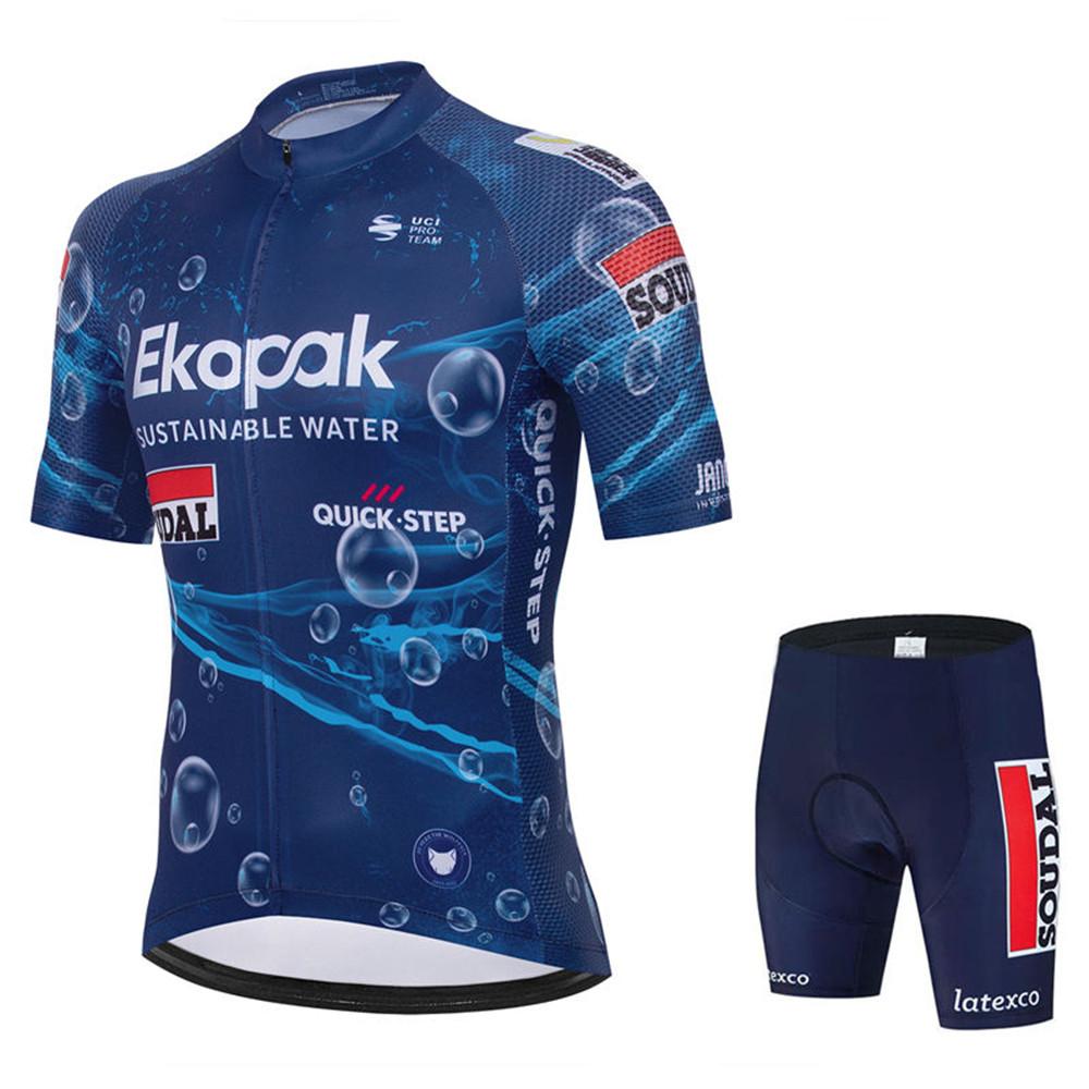 2026 Lidl Soudal Quick Step Letní cyklistický dres MTB s krátkým rukávem Cyklistická sada Sada cyklistických kraťasů MTB Ropa Ciclismo Cyklistická trička Maillot