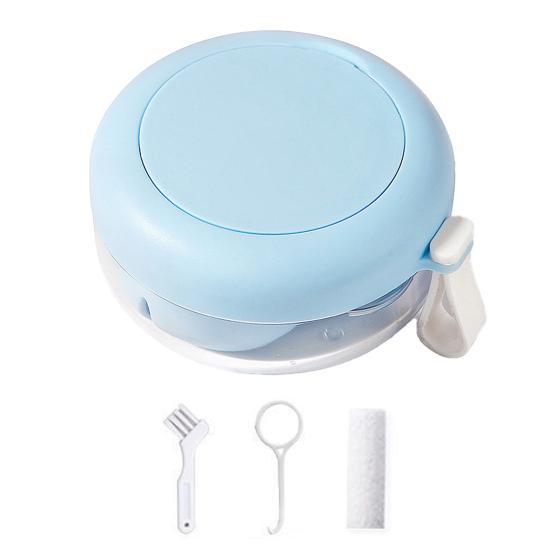 

Футляр для ванночки для зубных протезов, контейнер для искусственных зубов с зеркалом, герметичный, компактный, портативный, дорожный, держатель для зубных протезов, футляр для чистки фиксаторов синий