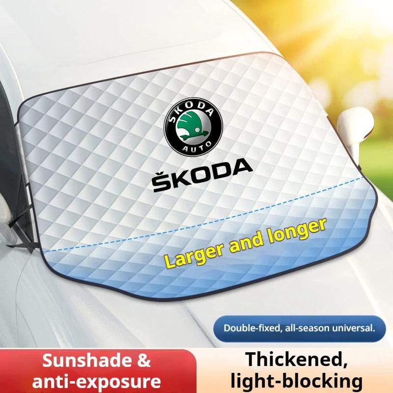 Kryt předního skla auta / ochrana proti sněhu / sluneční clona vhodný pro Škoda Octavia, Superb, Swift, Kodiak, Karoq, Fabia, Kamiq